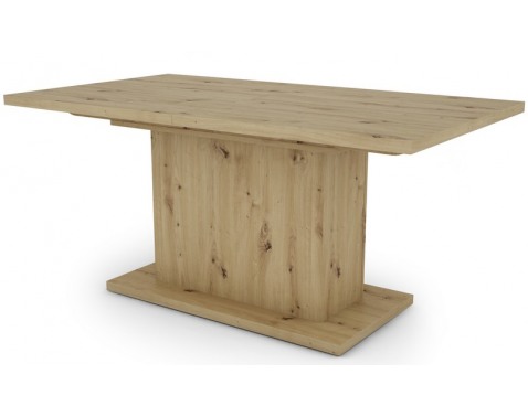 Jedálenský stôl Paulo 160x90 cm  dub artisan  rozkladací 