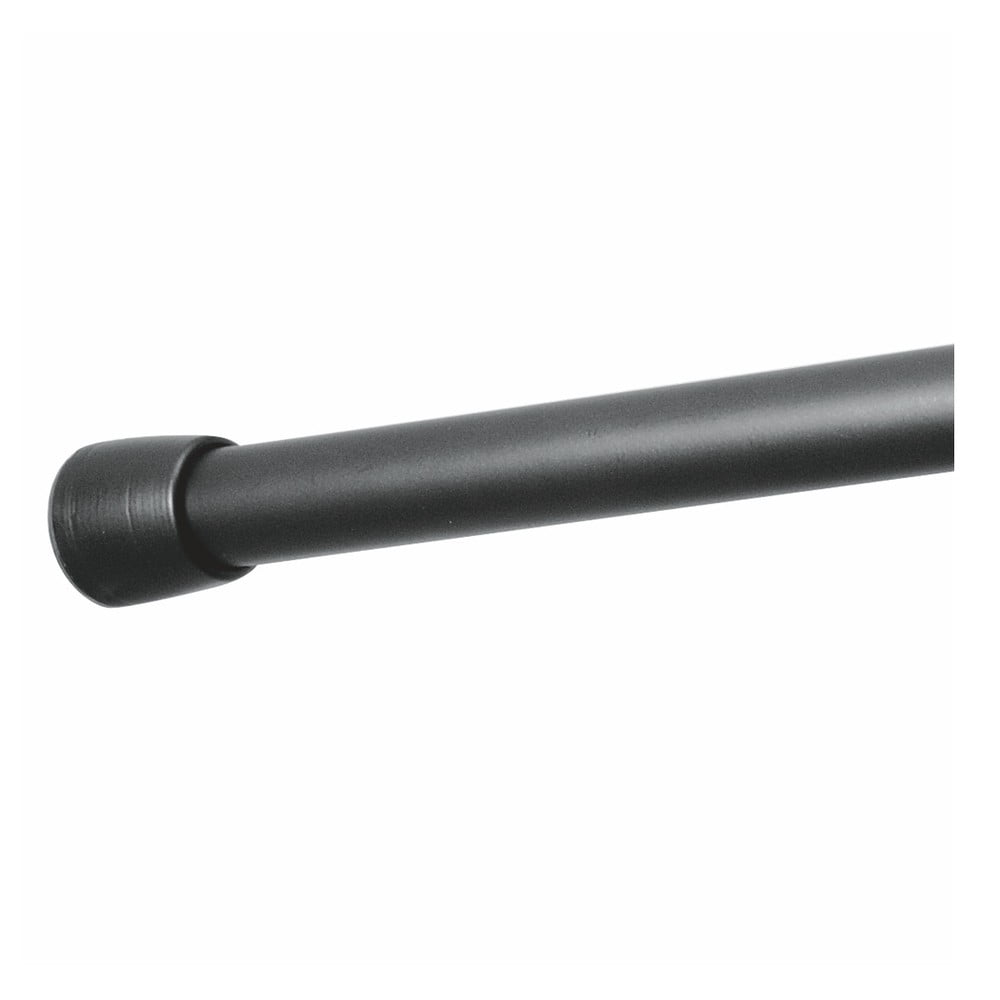 Čierna tyč na sprchový záves s nastaviteľnou dĺžkou InterDesign Cameo 198 - 275 cm