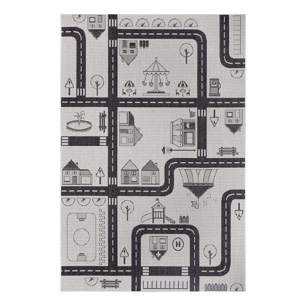 Krémový detský koberec Ragami City 200 x 290 cm