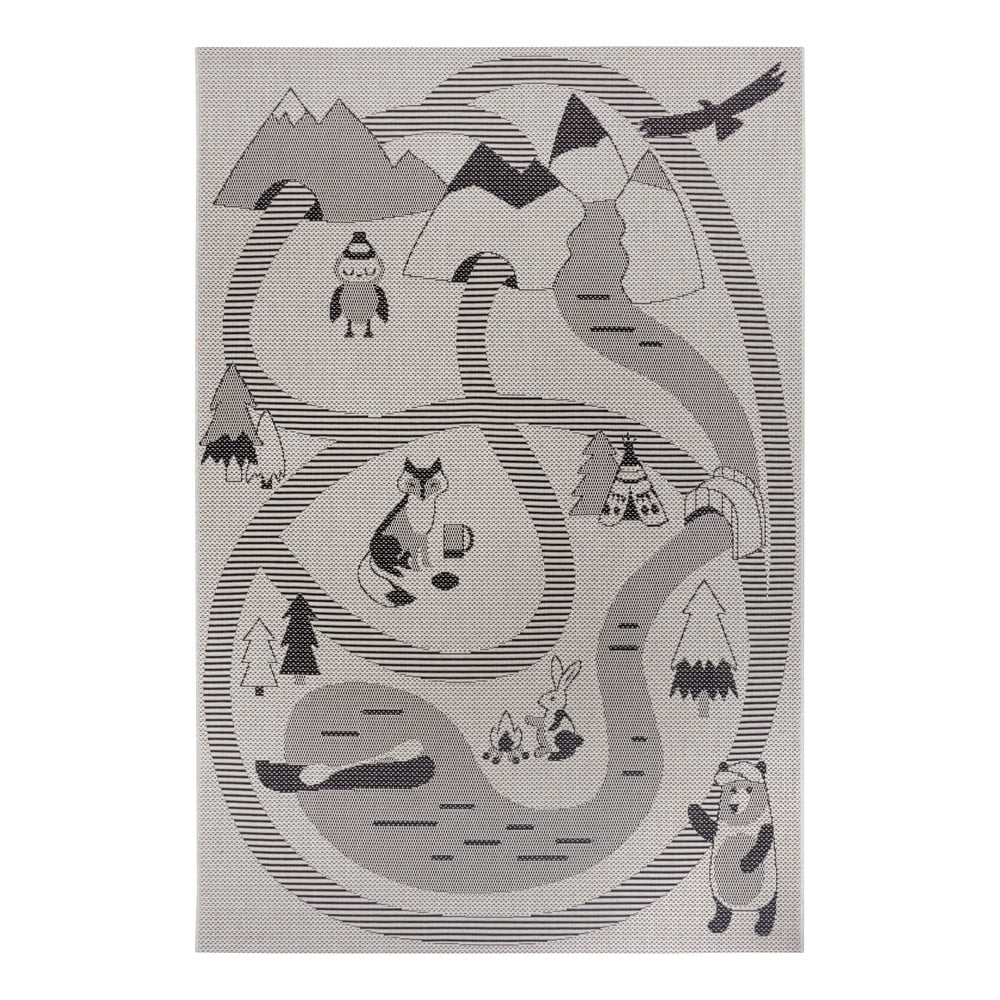 Krémový detský koberec Ragami Animals 200 x 290 cm